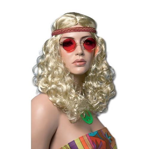 Perruque De Hippie Blonde Femme