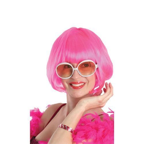 Perruque - Adulte - Carré - Rose Fluo