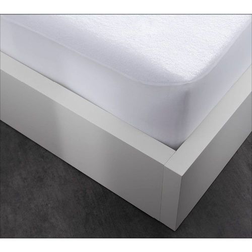 Drap Housse Bonnet 25cm Polyester Blanc 90x190 Cm