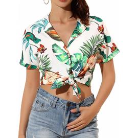 Chemisier discount hawaien femme