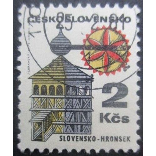 Tchecoslovaquie N°1833a Fluo Oblitéré