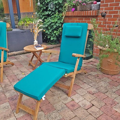 Chaise Longue En Teck Massif