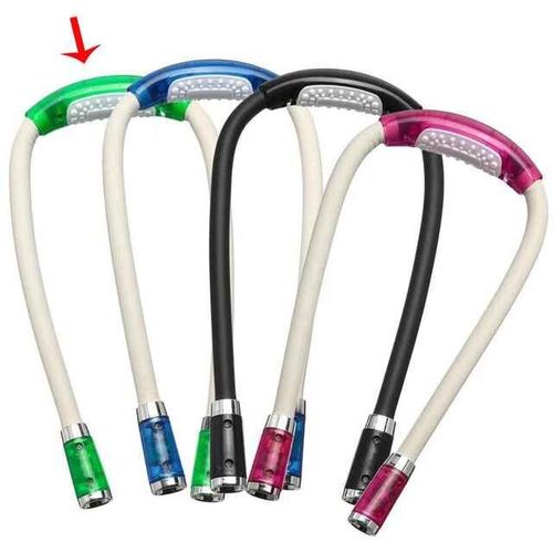 Lampe De Lecture Au Crochet Réglable,Angle De 360 °,Flexible,Mains Libres,Led,Cou,Nuit,Hdpreading,Lampe De Poche - Type Green