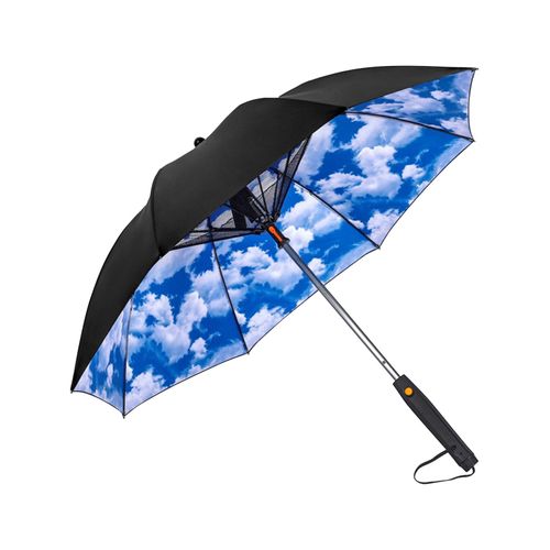 Parapluie avec ventilateur et brumisateur,vaporisateur UV,ventilateur,batterie,alimentation 62- Blue-D45513