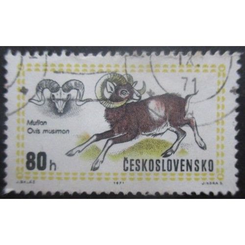 Tchecoslovaquie N°1860 Mouflon Oblitéré