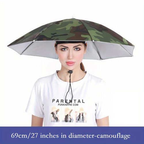 Uloscar Tourists-Parapluie À Chapeau,27 ",69cm,Bande Élastique Légère,Accessoire De Rêve,Protection Extérieure Par - Camouflage-A