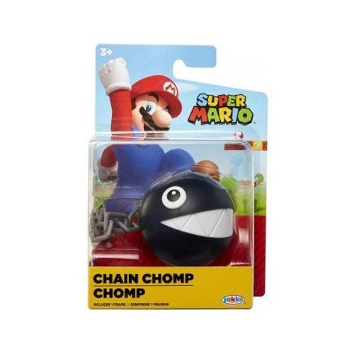 Figurine Super Mario : Chomp 5 Cm - Set Figurine Collection + 1 Carte - Enfant