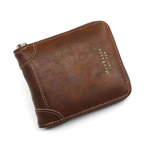 Petits portefeuilles courts vintage pour hommes avec fermeture éclair,poche à monnaie,porte-cartes,étui masculin,pochette,marque de luxe,sacs à main