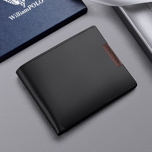 Portefeuille de marque mince pour hommes,porte-cartes de poche,sac à main court,qualité simple,vert,noir