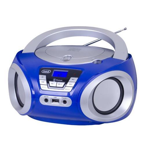 BOOMBOX STÉRÉO PORTABLE CD BLUETOOTH USB AUX-IN TREVI CMP 544 BT BLEU