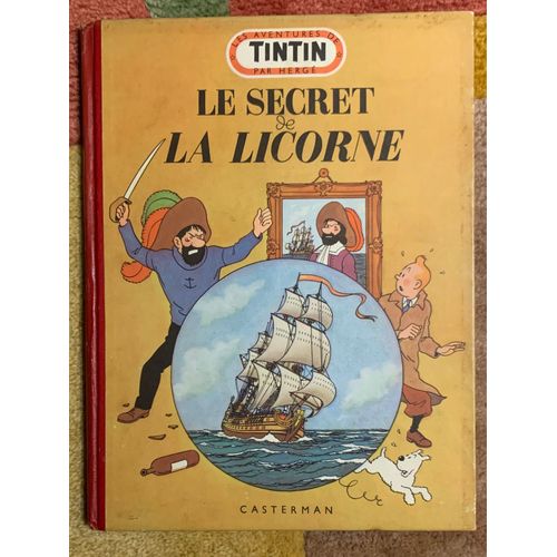 Tintin Et Le Secret De La Licorne Édition 1952 Plat B7