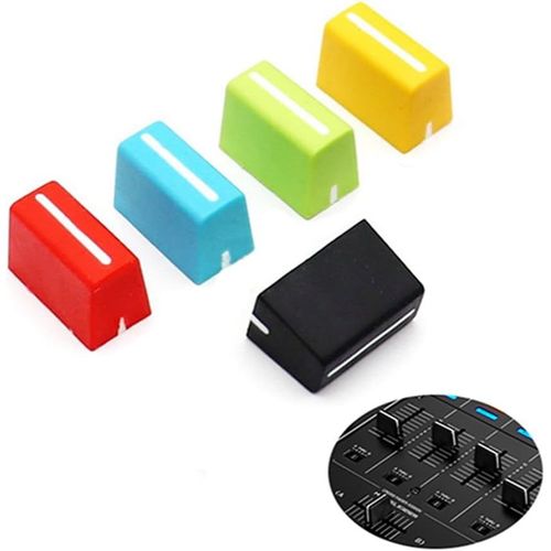 BMTTERQGWO-5 capuchons universels pour faders DJ, compatible Pioneer DJM DDJ XDJ, Denon Numark AKAI RANE VESTAX (multicolore)
