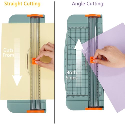 Bmtterqgwo-Coupe-Papier A4 30cm Avec 2 Lames De Rechange Et Regle De Securite, Pour Cartes, Coupons, Etiquettes, Papier Photo