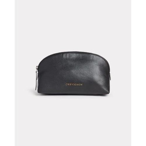 Chevignon - Trousse en cuir KIT BAG - Noir