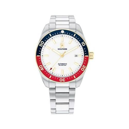 Tommy Hilfiger - Montre Homme Th85 Blanc 1710551 - Argenté