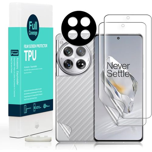 Bmtterqgwo-Film Protecteur Ecran Ibywind Oneplus 12 5g 6.82"" [2 Pack], Tpu Flexible, Protection Camera Et Film Arriere,