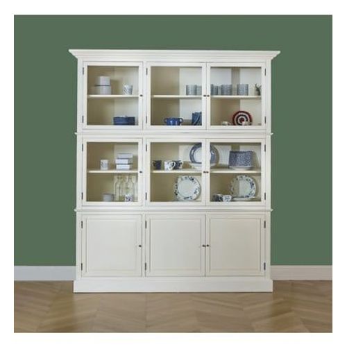 Robin Des Bois - Toulouse - Buffet Vitrine Modulable En Bois - Blanc