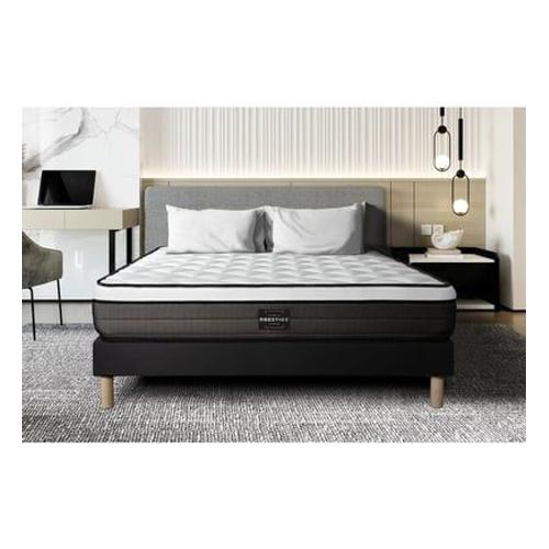 Prestige Literie - Matelas Suite Ressorts Ensachés Et Mémoire De Forme 5 Zones De Confort - Blanc