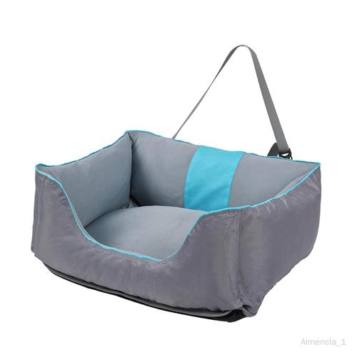 Lit De Siège De Voiture Pour Chien, Antidérapant, Confortable, Coussin Gris Bleu