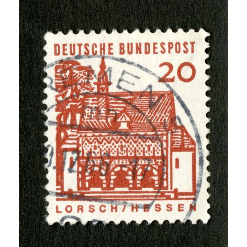 Timbre Oblitéré Deutsche Bundespost, Lorsch / Hessen, 20