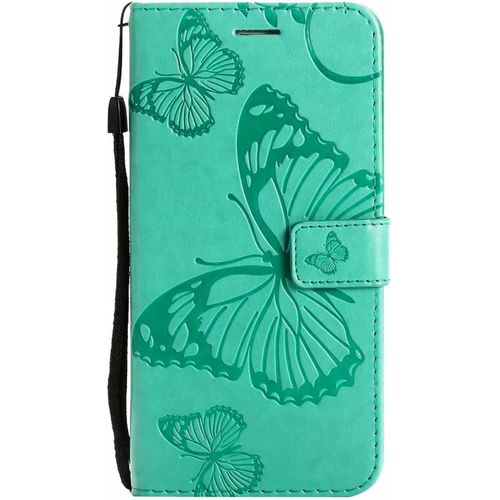 Coque Pour Samsung Galaxy S5, Housse Coque Flip Case Cuir Porte Carte Magnetique Portefeuille Cover Pour Samsung Galaxy S5 Etui Support Antichoc Coque Pour Samsung Galaxy S5,Vert