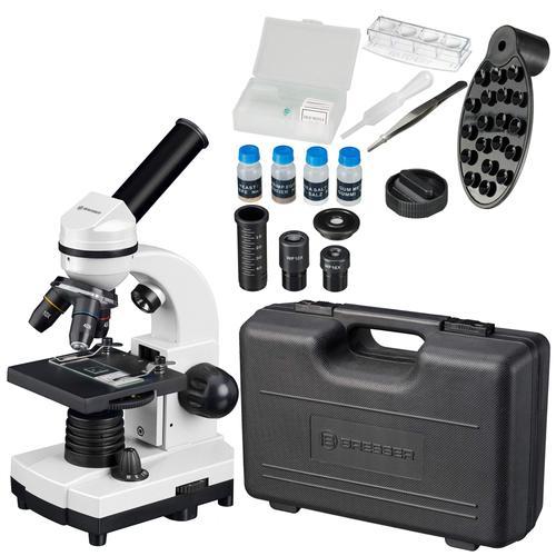 Bresser Junior Biolux SEL 401600x microscope, blanc, avec cas