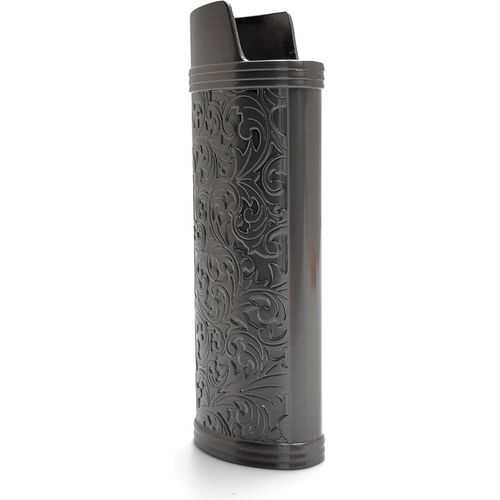 BMTTERQGWO-Etui briquet metal vintage motif floral pour BIC taille normale modele J6