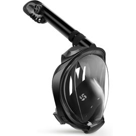 Bmtterqgwo-Greatever G2 Masque Plongee Integral Visiere 180 Degres Systeme Dry Top Anti-Fuite Anti-Buee Support Camera