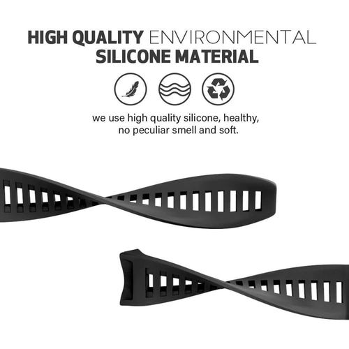 Bmtterqgwo-Notocity Bracelet Silicone Pour Garmin Instinct 2/Solar/Tactical, Remplacement Souple Noir