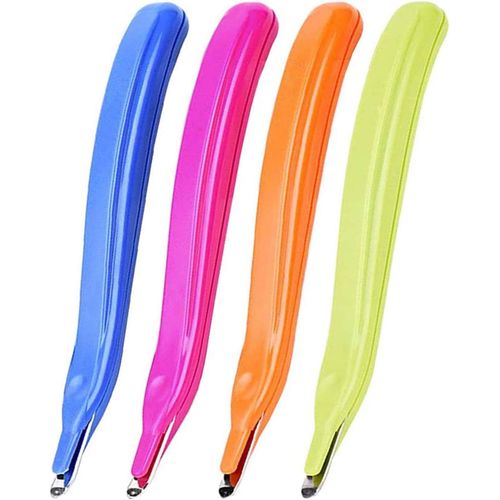 Bmtterqgwo-Zztx 4 Pieces Extracteur D'agrafes Magnetique Professionnel Pour Bureau Ecole Maison 4 Couleurs