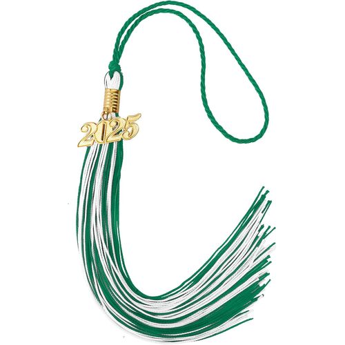 Bmtterqgwo-Tassel Graduation 2025, Decoration Pour Casquette Verte Et Blanche Charmes Or, Souvenir Pour Ceremonie De Fin Detudes