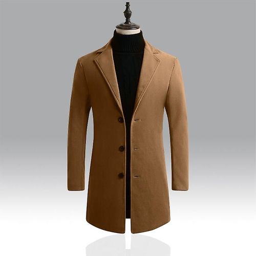 10 Couleurs Taille S-5xl Nouvelle Boutique De Mode Pour Hommes Couleur Pure Affaires Décontracté Et Manteaux Anti-Poussière / Qualité Masculine Mince Loisirs Trenchs 5xl (Eur Xxl) Couleur Kaki