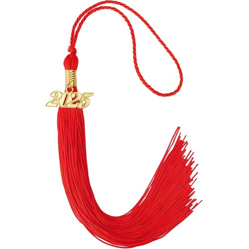 Bmtterqgwo-Tassel Graduation 2025, Decoration Pour Casquette Rouge Charmes Or Et Cordons Souvenir, Accessoire Ceremonie Diplome