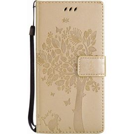 Coque Pour Huawei Honor 10 Lite [Pas Pour Honor 10] / P Smart 2019, Coque Housse Case Portefeuille Porte Carte Elegant Anti Choc Flip Cuir Etui Magnetique Protection,Housse Or