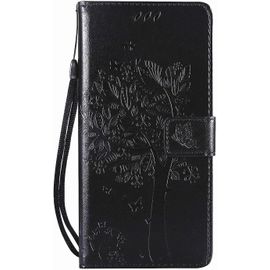 Coque Pour Huawei Honor 10 Lite [Pas Pour Honor 10] / P Smart 2019, Coque Housse Case Portefeuille Porte Carte Elegant Anti Choc Flip Cuir Etui Magnetique Protection,Housse Noir