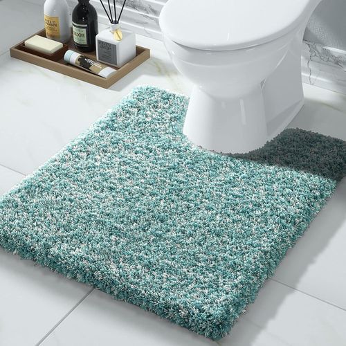 BMTTERQGWO-Tapis de toilette en U 24x20 Yimobra, ultra doux et absorbant, antidrapant microfibre luxe, seche vite, lavable machine,