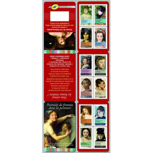 France 2012, Très Belle Bande Carnet Neuve** Luxe Yvert 674 Journée De La Femme, 12 Timbres 674 À 685, Portraits De Femmes Dans La Peinture, Validité Permanente, Collection Ou Affranchissements.