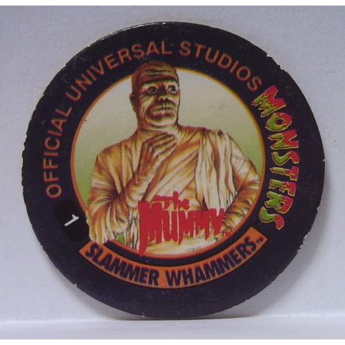 Pog -Slammer Whammers! (1994 - U.C.S.), Official Universal Studios - Monsters - Impérial - N° 1 (The Mummy)- (Pog)