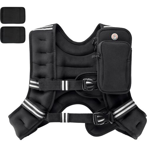Bmtterqgwo-Gilet Leste Pacearth 4lb A 30lb Bandes Reflechissables Ajustable Hommes Femmes Entrainement Course Marche