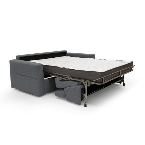 Canapé Lit Matelas H18 220 Cm Anthracite