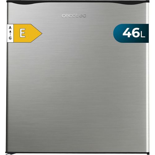 KYAOAYO-Petit Réfrigérateur Mini Bar 46L Grandcooler 20000 Silentcompress Inox E. Hauteur 48,7 Cm, Largeur 48 Cm, Basse Consommation, Porte Réversible, Fonctionnement Cyclique, Inox.