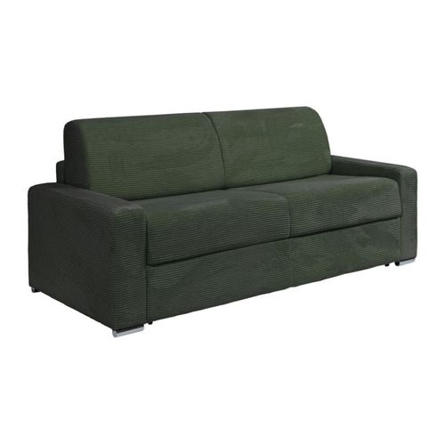 Canapé Convertible Velours 4 Places Vert