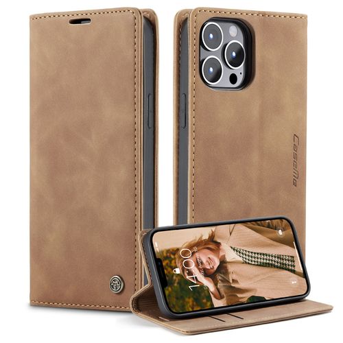 Étui De Téléphone Avec Support Double Carte Et Porte-Monnaie Rétro Pour Xiaomi 12pro (Rouge Vin)