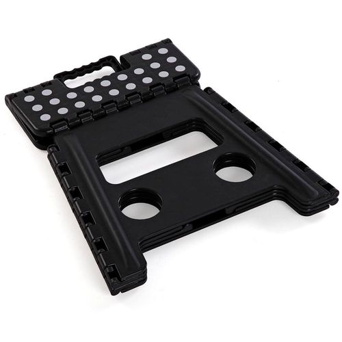 Escabeau marchepied pliable polypropylène noir 29x22x32cm