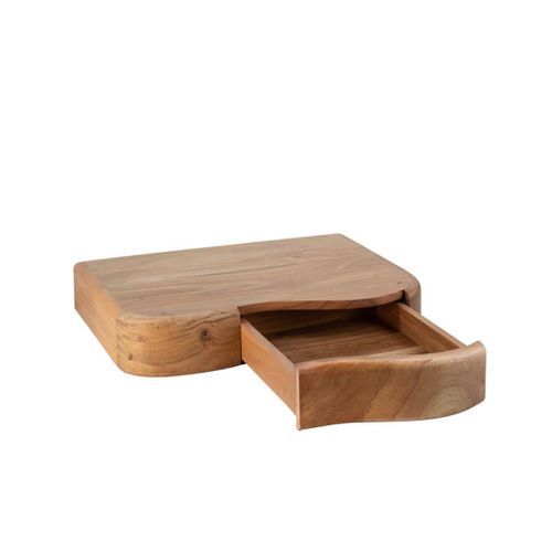 Table Flottante Irrégulière En Bois Beige L 45 Cm