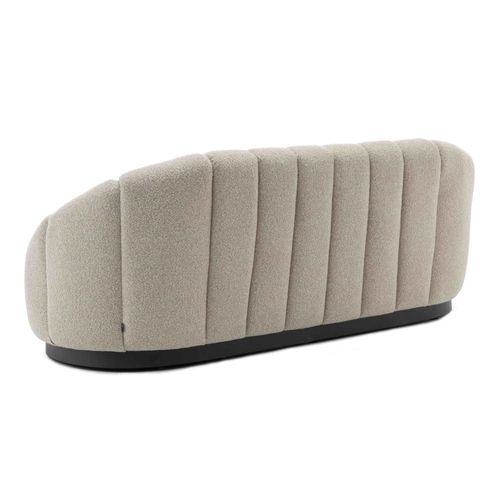 Canapé 3 Places En Tissu Taupe