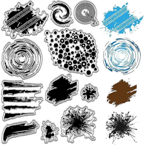 Tampons En Caoutchouc Transparents Pour Peinture Graffiti, Vintage, Réutilisables, Cachet Postal, Pour Journal, Fabrication De Cartes, Scrapbooking