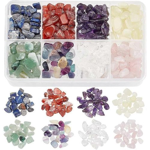 Perles En Pierres Précieuses 168 G, 8 Styles, 6 À 25 Mm, Sans Trou, En Pierre Naturelle, Pépites De Cristal Pour Chakra, Fabrication De Bijoux, Remplissage De Vase, Méditation