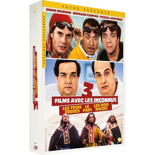 3 Films Avec Les Inconnus : Les Trois Frères + Le Pari + Les Rois Mages