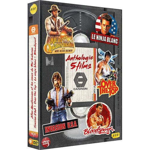 Anthologie 5 Films Cannon : Allan Quatermain Et Les Mines Du Roi Salomon + Invasion U.S.A. + Over The Top + Le Ninja Blanc + Bloodsport